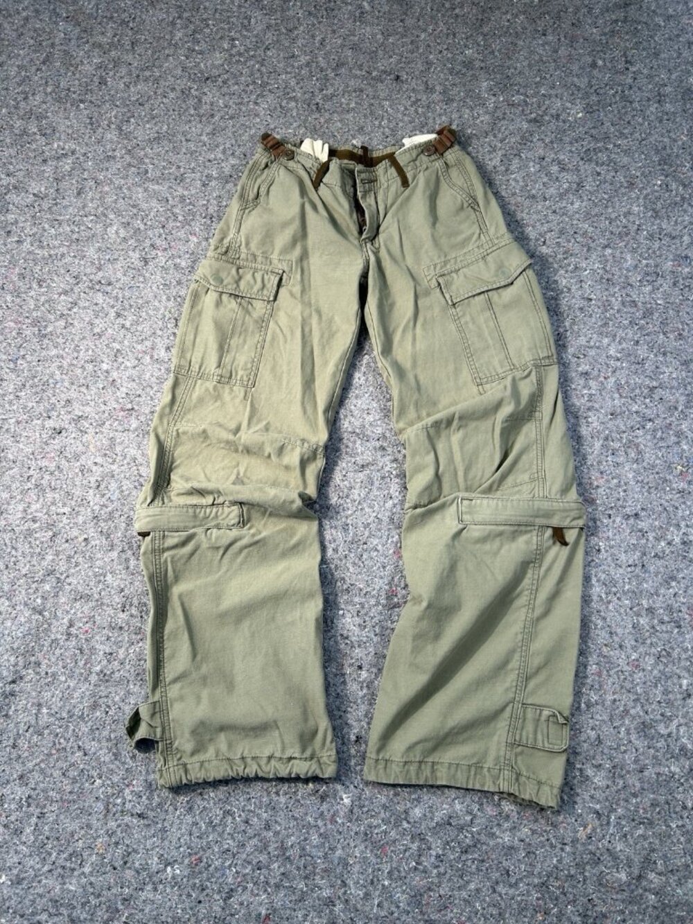 G-Star Raw Cargo Pants Women’s W26 L32 Olive Green Utility Y2K Military